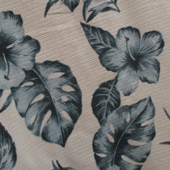 Kona Kai Hawaiian Shirt sz 2XL Textured Silk Blue - Picture 7 of 9